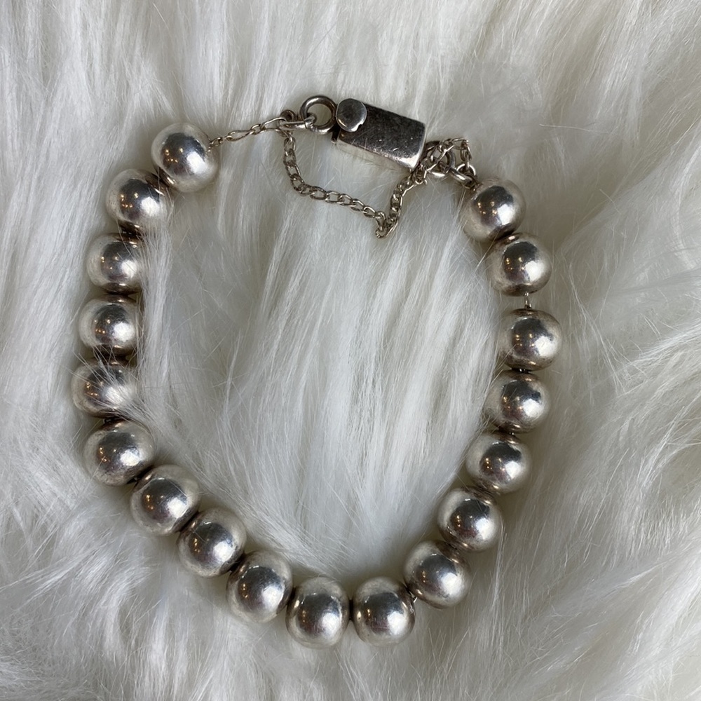EUC Silpada Designs Sterling Silver Bead/Ball Bracelet Y2K